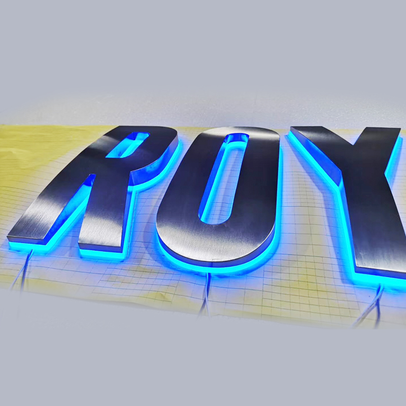 Stainless Steel Letter Outdoor Full Color Led Sign Commercial Board Manufacturers