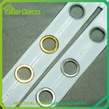 Guangzhou supplier curtain tape with hole, curtain eyelet ring tape