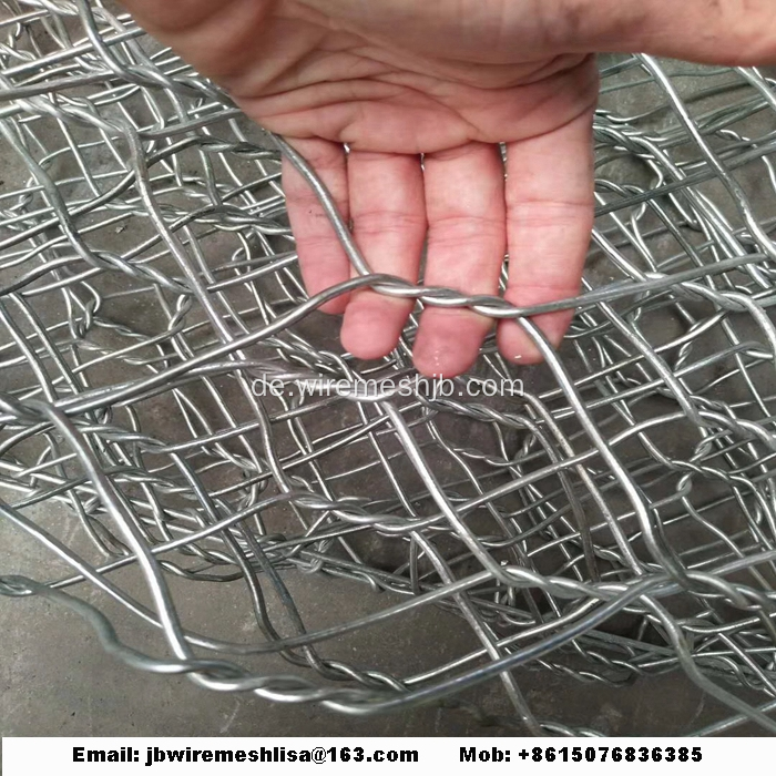 Feuerverzinkter Hexagonal Mesh Gabion Box