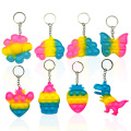 Mini Popping personalizado Fidget Keychian Toy