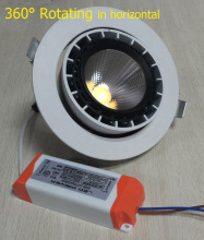 High Quality 20W Rotating COB Down Light, Ra80 1900lm Output