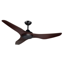 Black ceiling fan with light for dining room