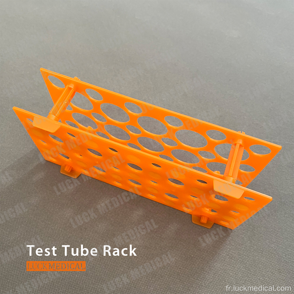 Rack de tube à centrifugeuse à double fonction en plastique