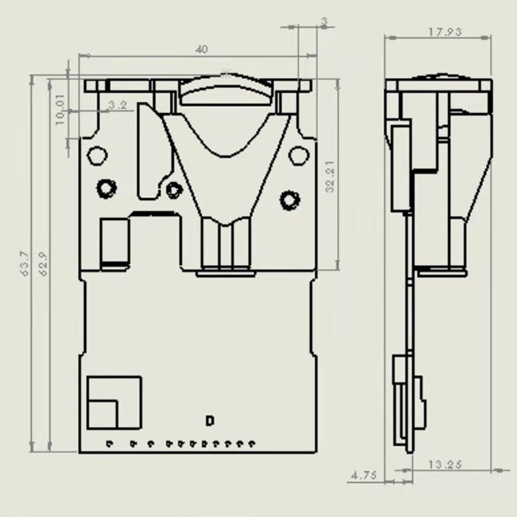 150m USB Max Distance Sensor Diagram: