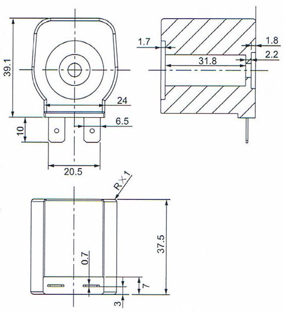 Dimension of BB12037512 Solenoid Coil: