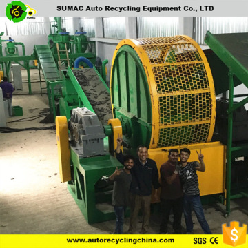 waste tire recycling equipment prices/tire recycling line