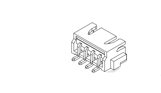 2,50 mm toonhoogte 90 ° Wafer-SMT-type connector series