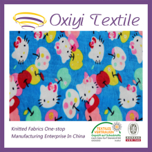 Childern colthes super soft cartoon design warp velboa good fabric