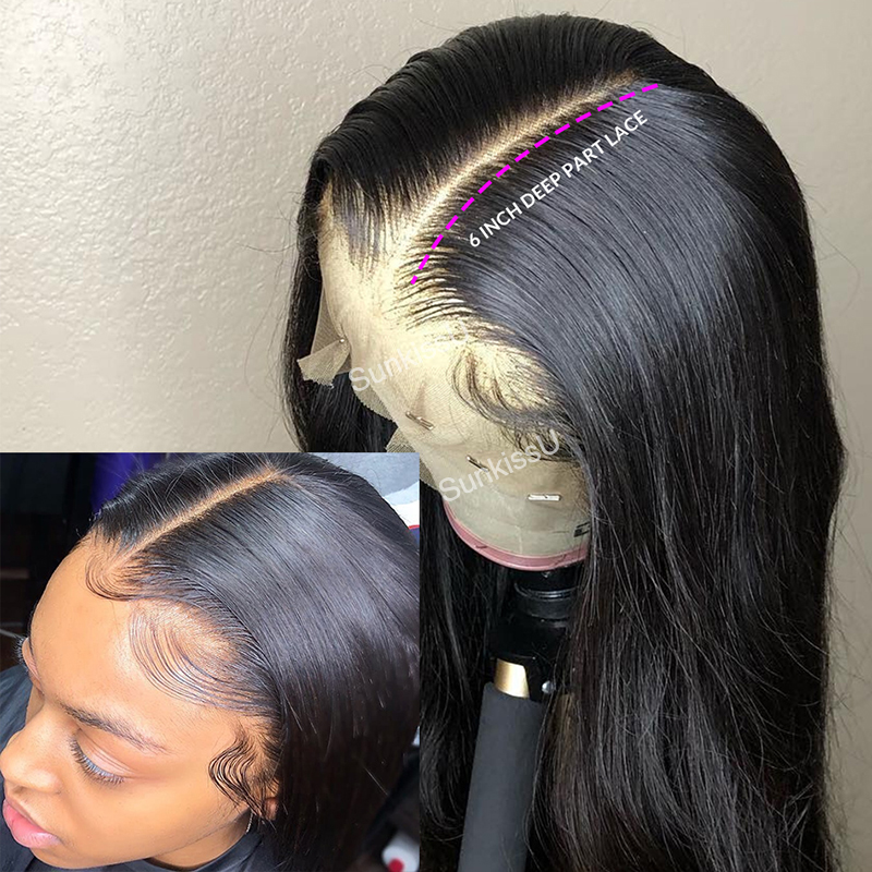 Cheap price body wave transparent glueless lace wig, 13*6 virgin cuticle aligned transparent lace wig