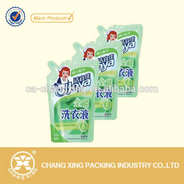 stand up liquid detergent pouch/detergent powder bag/wholesale detergent pouch