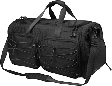 Large Capacity Gear Bag: Perfect for Baseball Equipment - Including Bat, Shoe Compartment & Shoulder Handle