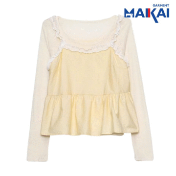 Avant-Garde Black Fungus Patchwork Longsleeve Tee