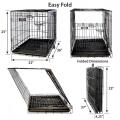 Kundenspezifische Black Wire Folding Pet Cage Hundehütte