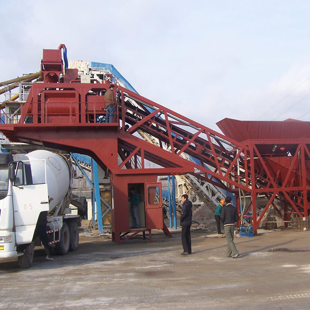 YHZS50 movable concrete batching plant