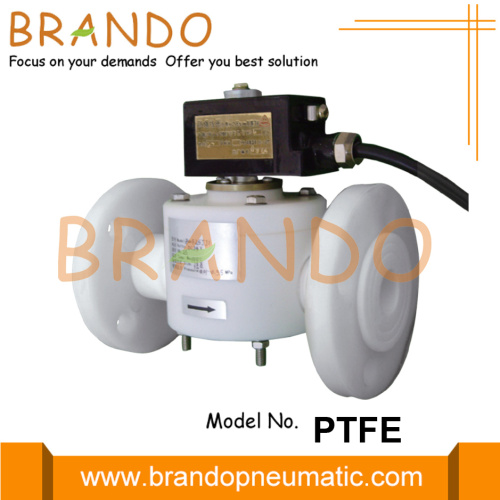 1 &amp;#39;&amp;#39; Kołnierzowy zawór elektromagnetyczny z PTFE, odporny na korozję
