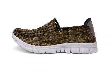 Geometrically Regular Pattern Hand-woven Design Hollow Shoes