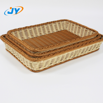Handweaved durable pp supermarket display storage basket