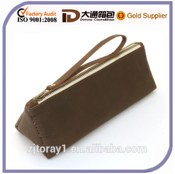 Stylish Leather Pencil Case Prism Case Pencil Pouch