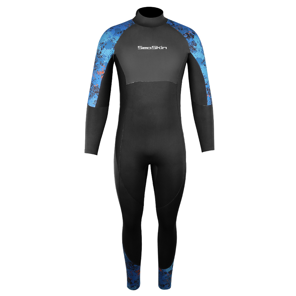 Seaskin Men's Snorkeling Scuba Diving Back Zip Wetsuit