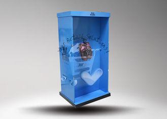Glossy Lamination Paper Corrugated Pop Displays Stand with