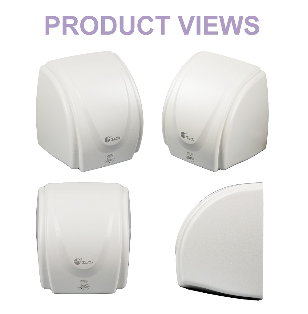 Schlanker Händetrockner im Euro-Stil Sleek Euro-style hand dryer