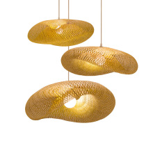 Bamboo Weave Dome Shade Ceiling Light