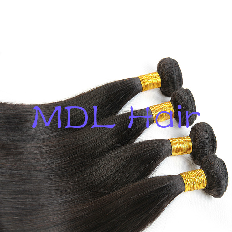 MDL hair cheap human hair brazilian silky straight bundles 100% unprocessed human hair extension 100g/bundle