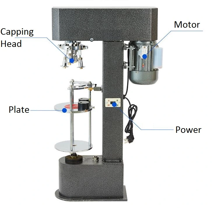 Semi Automatic Tin Can Sealing Machine, Small Food Canning Machine for /Fruit/Fish/Beans/Tomato/Beer