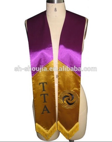 hot seller chinese graduation sash sashes stain sash with Embroidered, university graduation sash