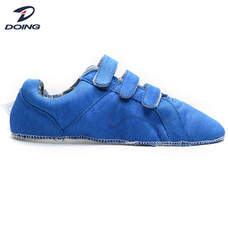 Semi finished men sport shoes canvas material upper