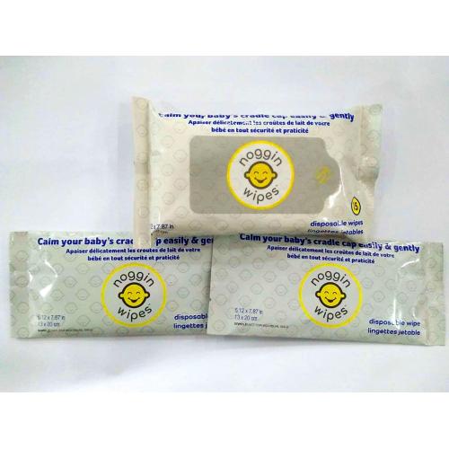 Exfoliating Makeup Remover Wet Wipes With Plastic Dots