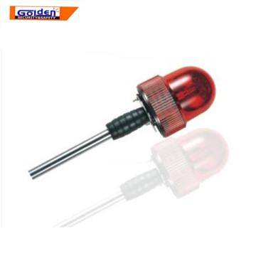 Motorcycle equipment rotator warning rear pole light
