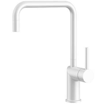 White Single Handle Kitchen Faucet