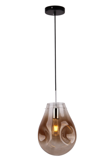 Amber Glass Led Pendant Lamp