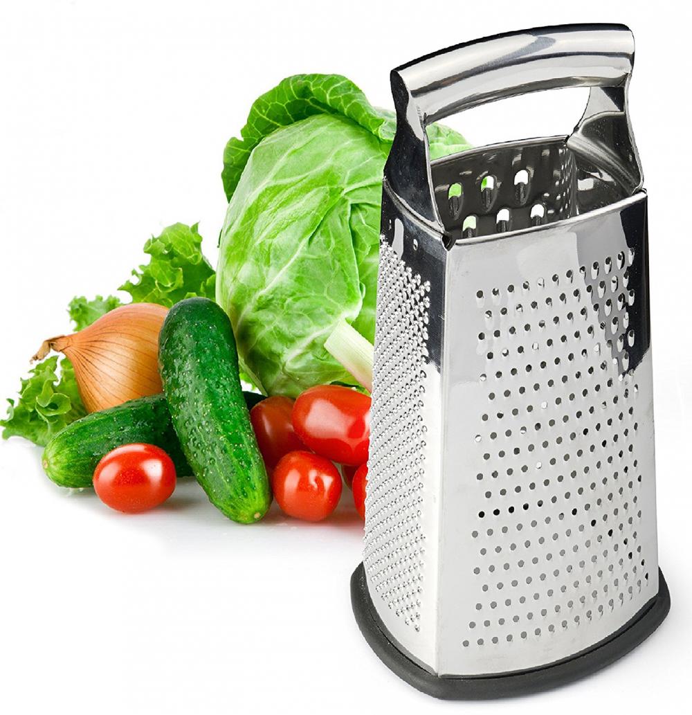 Box Grater 4-Sided Stainless Steel Grater