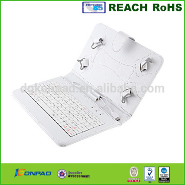 Leather keyboard case 12 inch tablet,12" tablet pc case