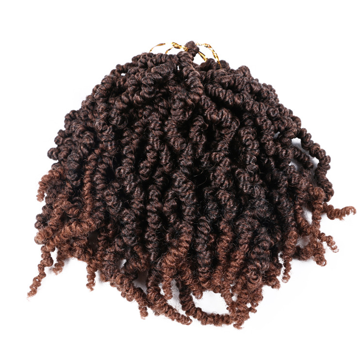 Pre twisted Spring Twists Crochet Hair Braids 10 inch Bomb Twists
