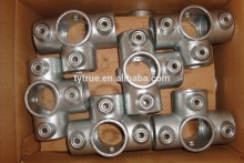 Three Way Through Pipe Fittings Key Clamp Joints Quick Clamp Joints