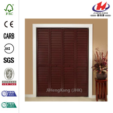 Carved Wood Panel Interior Bifold Louver Door