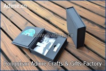 Leather Cotton CD DVD USB Photo Prints Image Packaging Gift case