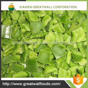 China Wholesale frozen green pepper dices/cubes/trips