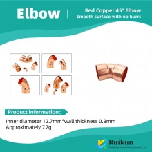 Refrigeration Copper Elbow: Thickened Welded Type
