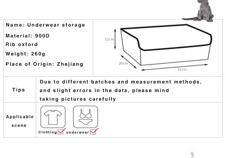 Wholesale Custom Manufacture Fabric Folding Drawer Organizers Divider Sorter Boxes Cloth Foldable Storage Box 13 Compartments