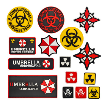 Promotion custom 2D logo soft PVC rubber patch