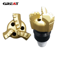 Three wings PDC non core drag drill bit