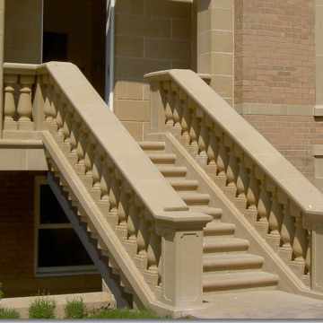 Cheap and best carving stone stair columns balcony columns balustrades