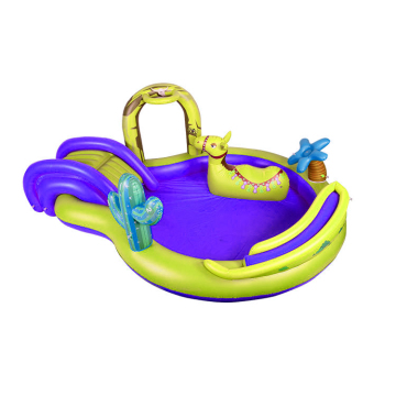 Inflatable PVC Swimming Pool Recreation Center With Slide