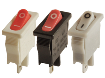 Small mini-rocker switches 125/250VAC mounting hole 6.8x19mm