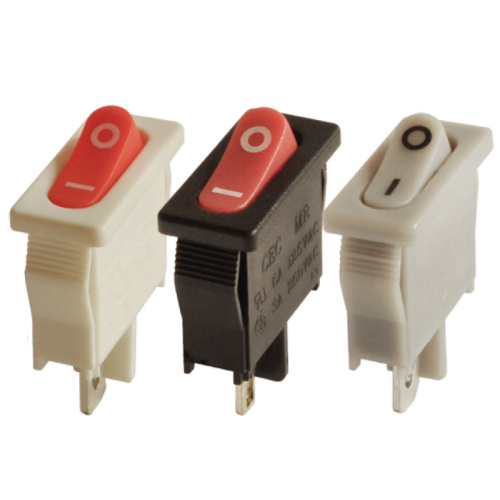 Small mini-rocker switches 125/250VAC mounting hole 6.8x19mm