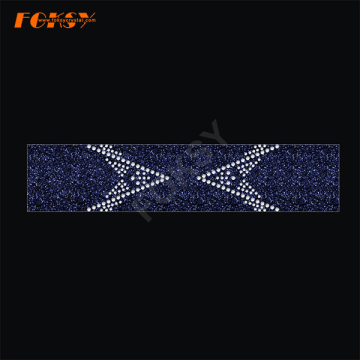 Hot Sales Flight Cheer Bow Strips Rhinestone transfer